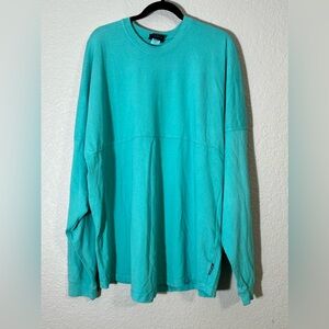 Washington‎ D.C. spirit Jersey long sleeve shirt 100% cotton aqua blue size XXL